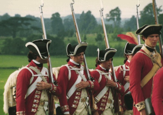 Marching to Audley End House