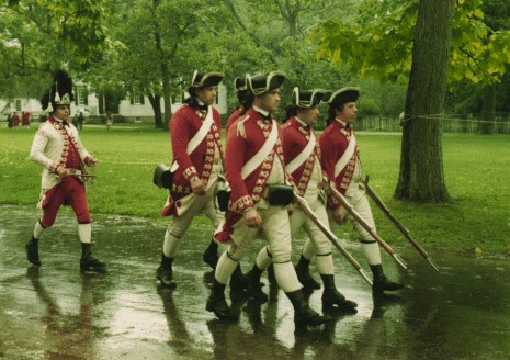 Marching in the rain