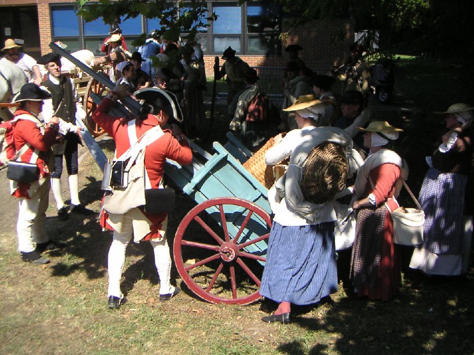 loading the hand cart